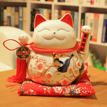 臻器招财猫デコブが开业したギフドレンは日本で金持ちになりました。猫の电动手です。お金を招きます。店と风の家で手を振って10寸の财福をそろっています。