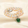 925銀緑玉髄真珠のネックレス